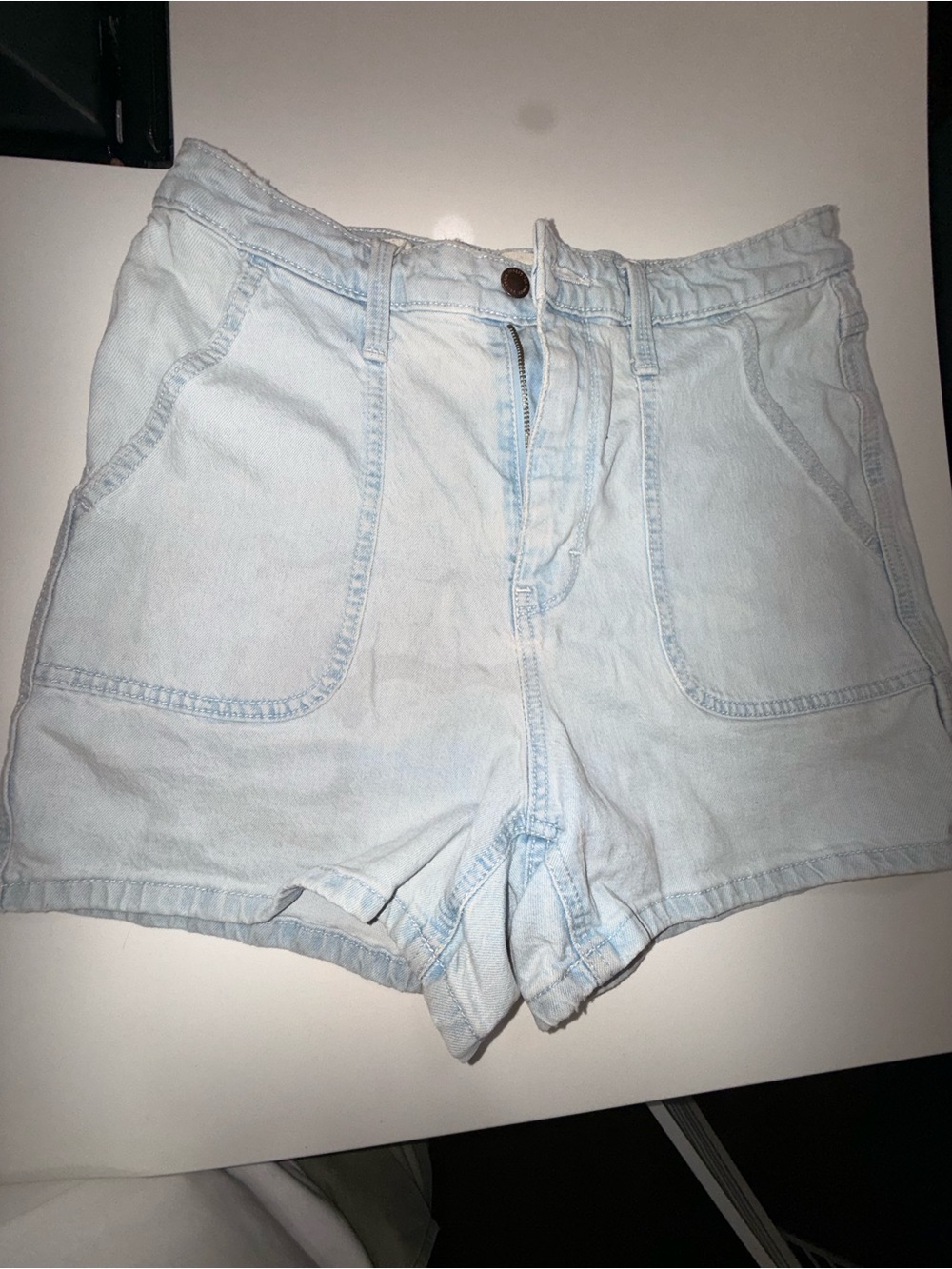 Universal Thread Light Blue High Waist Denim Shorts